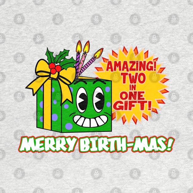 Gift Funny Christmas Birthday Retro Cartoon Pun by sillyindustries